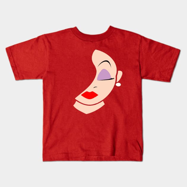 Jessica Rabbit Kids T-Shirt by magicmirror